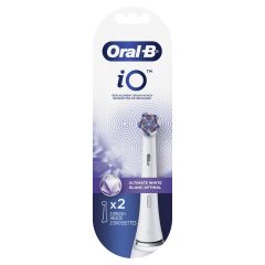 Oral-B® iO™ Ultimate White Replacement Brush Head - White, 2 count